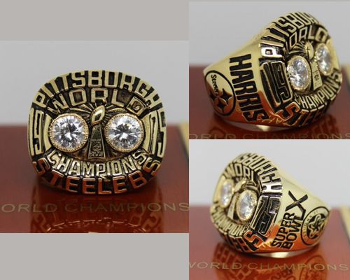 1975 NFL Super Bowl X Pittsburgh Steelers Championship Ring